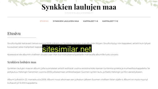synkkienlaulujenmaa.fi alternative sites