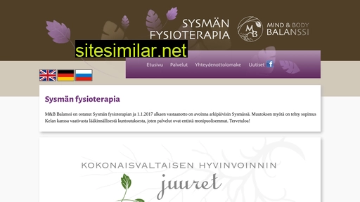 sysmanfysioterapia.fi alternative sites