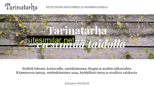 tarinatarha.fi alternative sites