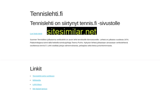 tennislehti.fi alternative sites