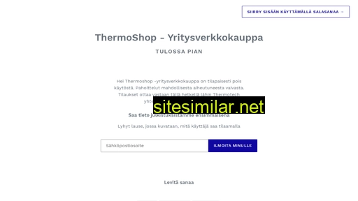 thermoshop.fi alternative sites
