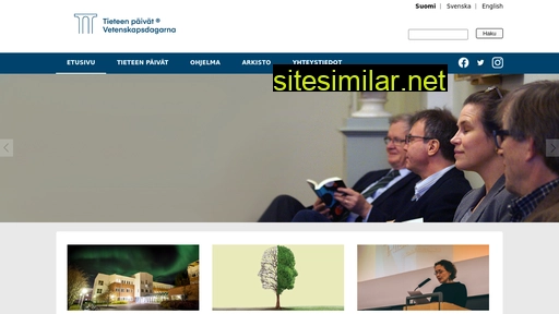 tieteenpaivat.fi alternative sites