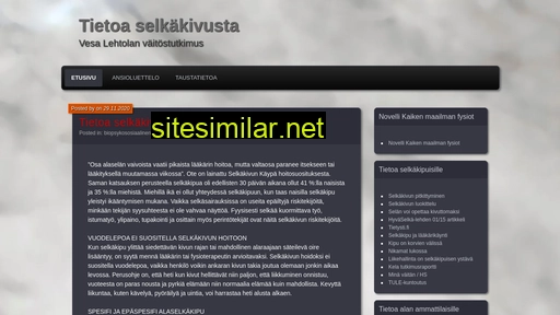 tietoaselkakivusta.fi alternative sites