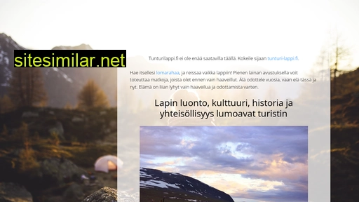 tunturilappi.fi alternative sites