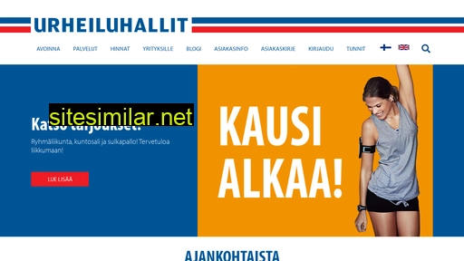 urheiluhallit.fi alternative sites