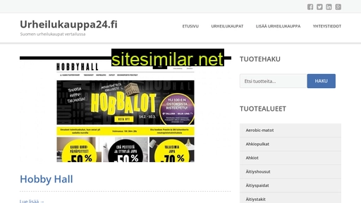 Urheilukauppa24 similar sites