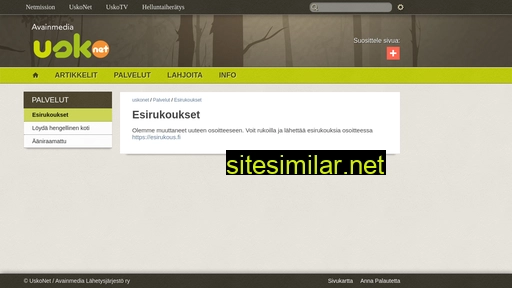 uskonet.fi alternative sites