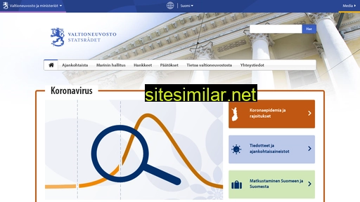 valtioneuvosto.fi alternative sites