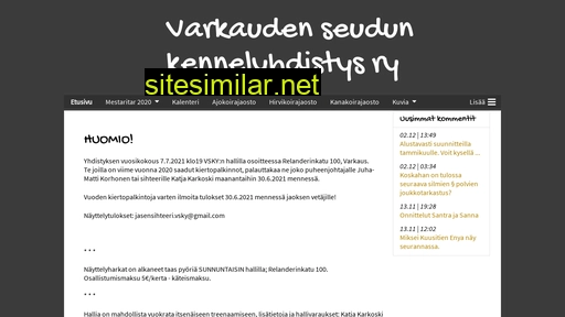 varkaudenseudunkennelyhdistys.fi alternative sites