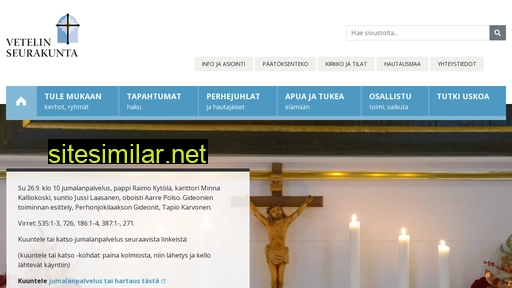 vetelinseurakunta.fi alternative sites