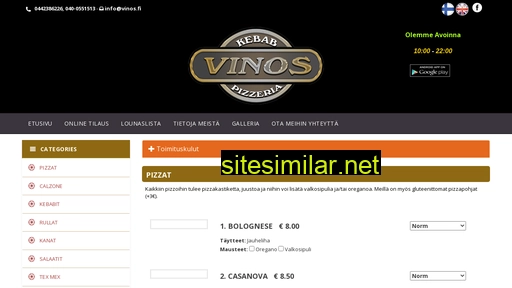 vinos.fi alternative sites