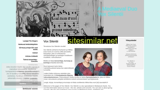 voxsilentii.fi alternative sites