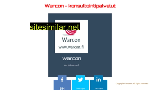 warcon.fi alternative sites