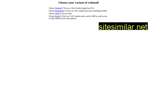 webmail.arcada.fi alternative sites