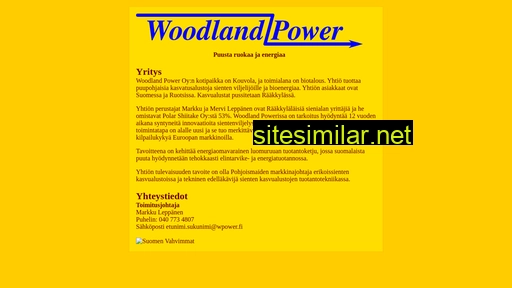 woodlandpower.fi alternative sites