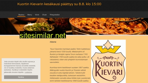 www.kuortinkievari.palvelee.fi alternative sites