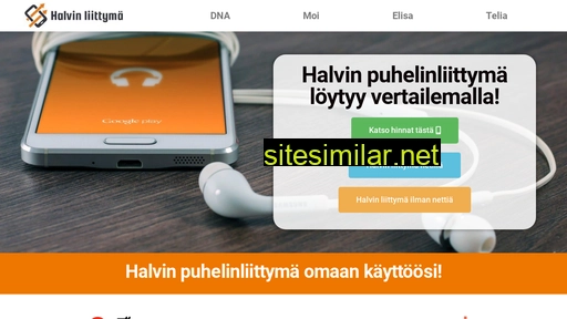 halvinpuhelinliittymä.fi alternative sites