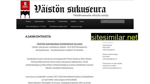 väistöjensukuseura.fi alternative sites