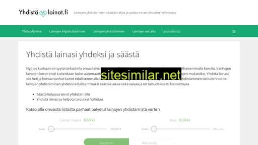 yhdista-lainat.fi alternative sites