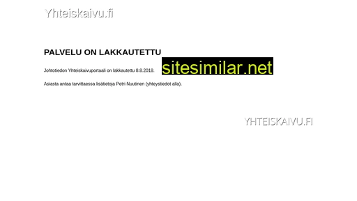 yhteiskaivu.fi alternative sites