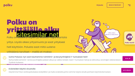 yrittajanpolku.fi alternative sites