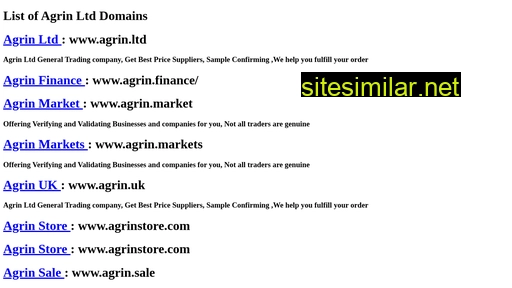 agrin.finance alternative sites