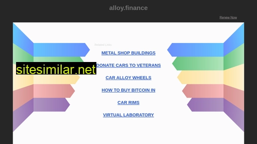 alloy.finance alternative sites