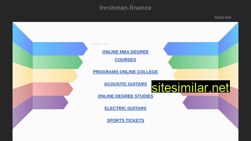 freshman.finance alternative sites