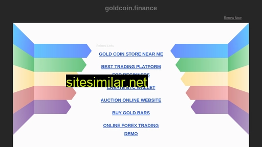 goldcoin.finance alternative sites