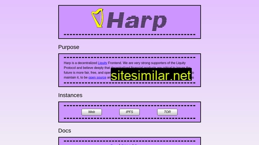 harp.finance alternative sites