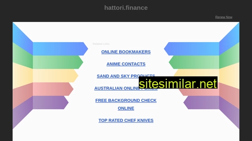 hattori.finance alternative sites