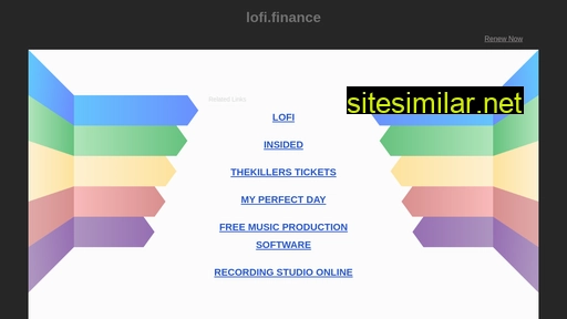 lofi.finance alternative sites