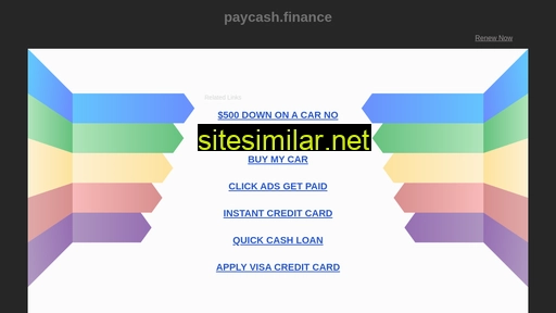 paycash.finance alternative sites