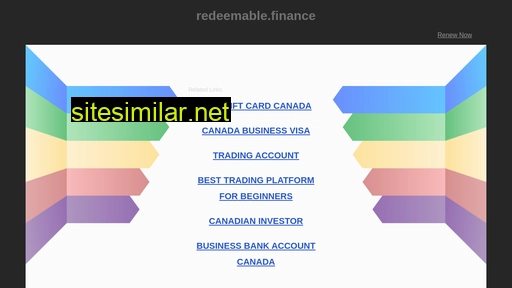 redeemable.finance alternative sites
