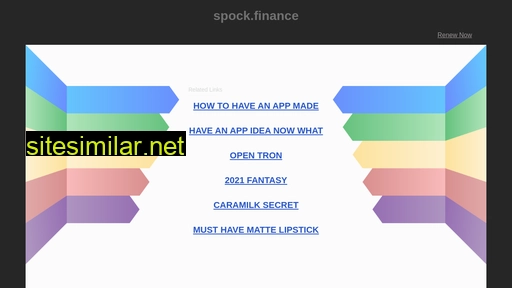 spock.finance alternative sites