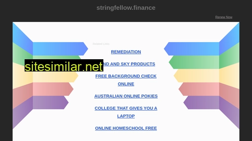 stringfellow.finance alternative sites
