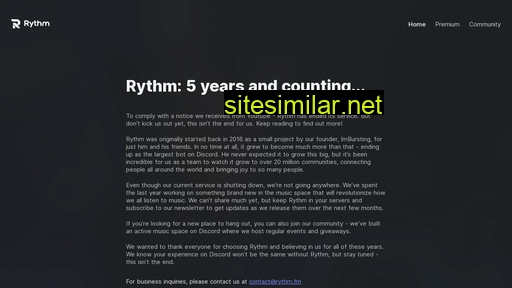 rythm.fm alternative sites