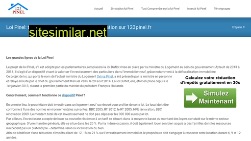 123pinel.fr alternative sites