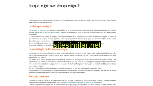 1banqueenligne.fr alternative sites