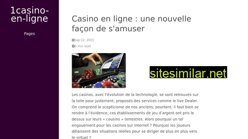1casino-en-ligne.fr alternative sites