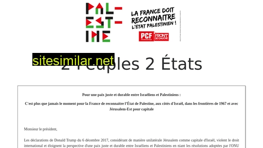 2peuples2etats.fr alternative sites