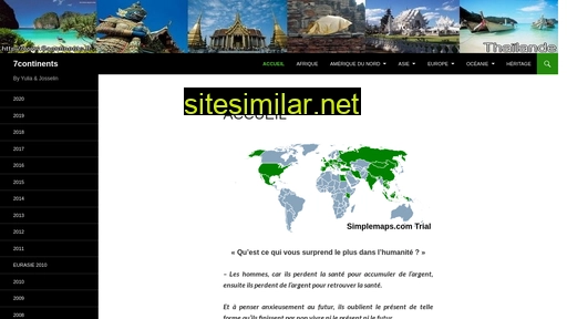 7continents.fr alternative sites