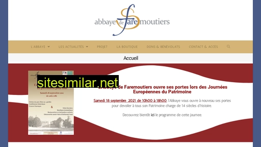 abbayedefaremoutiers.fr alternative sites