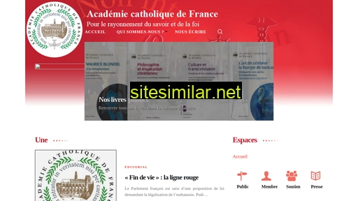 academiecatholiquedefrance.fr alternative sites