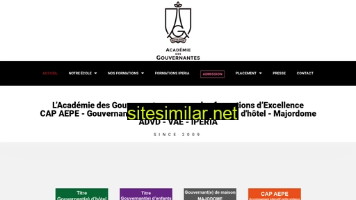 academiedesgouvernantes.fr alternative sites