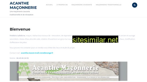 acanthemaconnerie.fr alternative sites