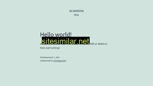 acamedia.fr alternative sites