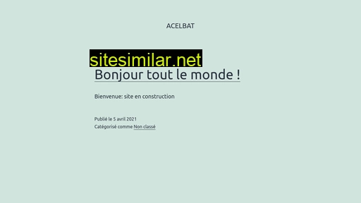 acelbat.fr alternative sites