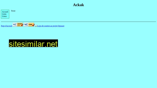 ackak.fr alternative sites