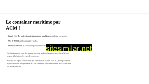 acm-container.fr alternative sites